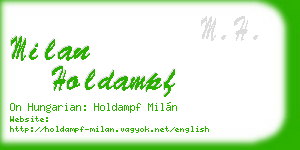 milan holdampf business card